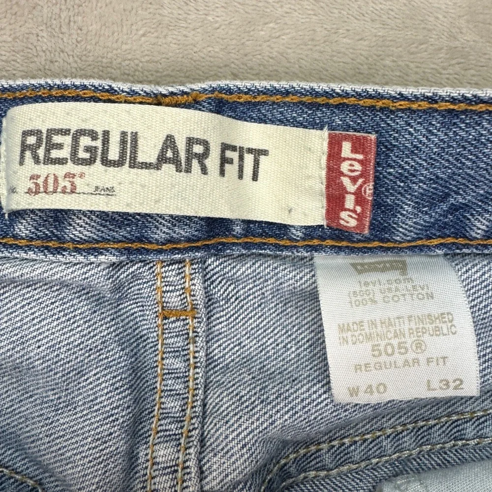 Vintage Levis 505 Jeans Mens 40x32 (Fit 36x30) Regular Straight‎ Denim Y2K 2001